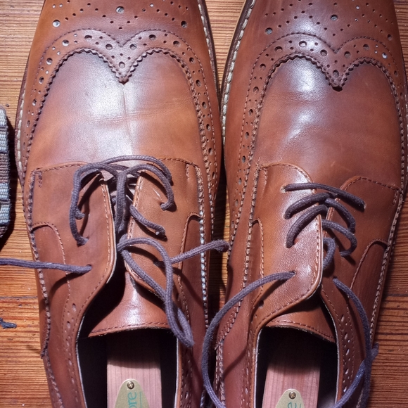 Men's Aston Grey Size 10 1/2 Laced Front Case Shoes w/adjusted Woodlawn Stretche - Picture 5 of 12